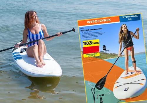 Popularny market sprzedaje deskę SUP za 499 zł! Promocja -150 zł od dziś i tylko w sklepach stacjonarnych