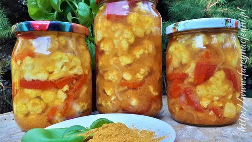 Kalafior w zalewie curry