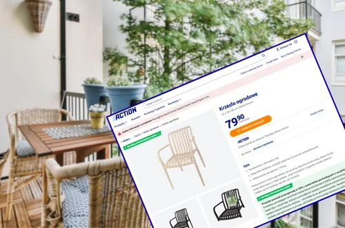 Te krzesła z Action za 79 zł to super opcja na mały balkon i taras! Na każdą pogodę - nowoczesne i lekkie