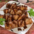Szaszłyki w sosie barbecue