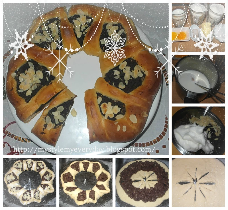 Świąteczna makowa gwiazda - Poppy - seed cake