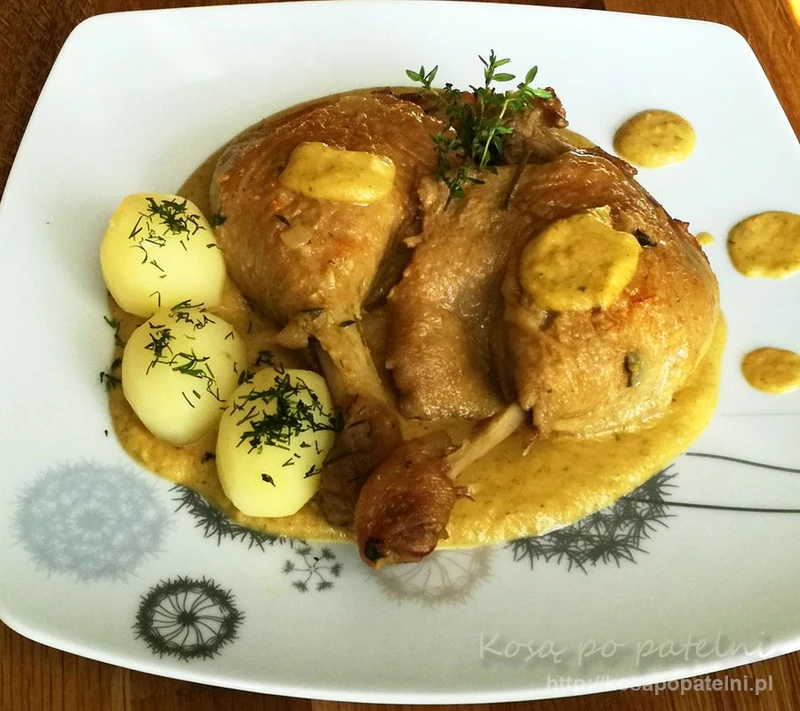 Kacze udka w warzywach