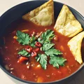 Zupa meksykańska z nachosami