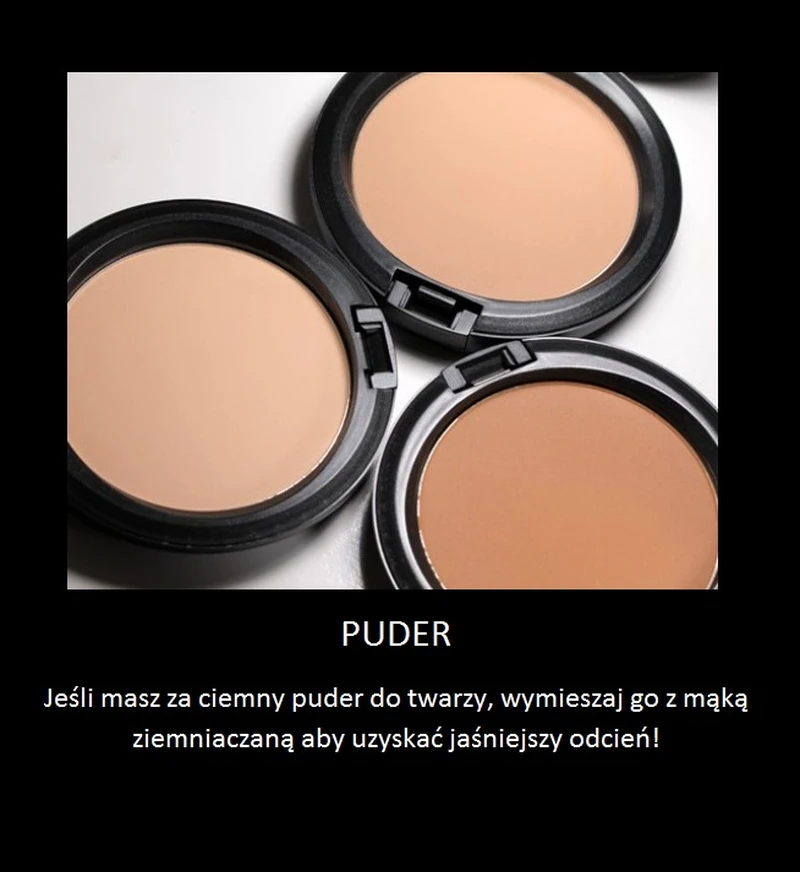 Prosty sposób na zbyt ciemny puder