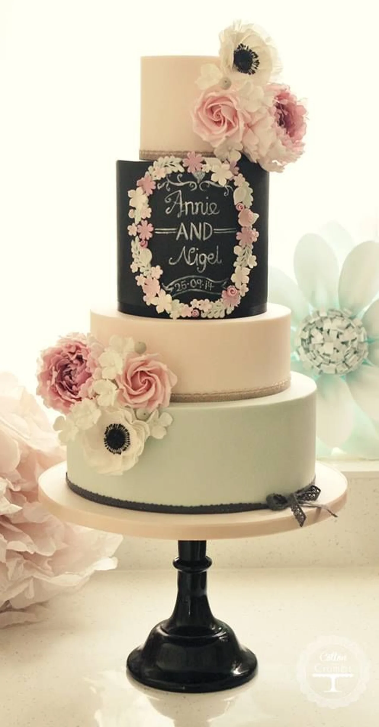 Piękny tort ślubny