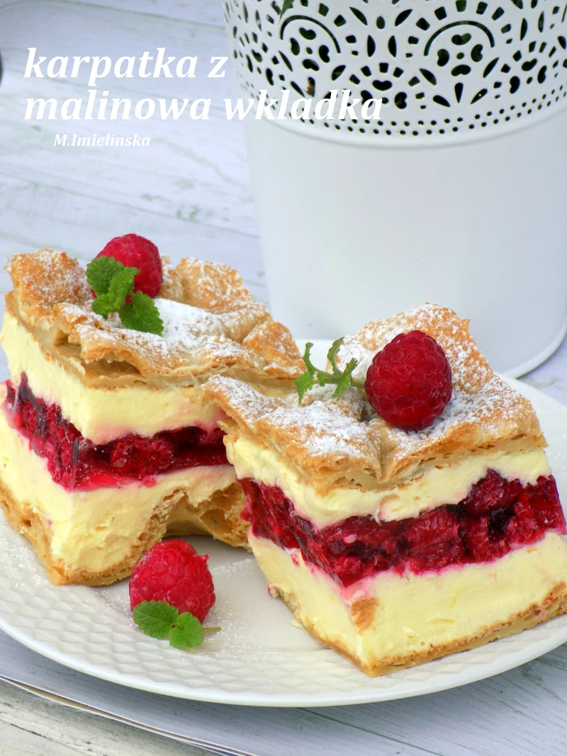 karpatka z malinową wkładką