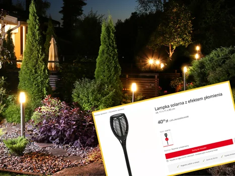 Ogród jak z bajki – lampka solarna z KiK z efektem płomienia! Piękna pochodnia za 40 zł, która nie ciągnie prądu!