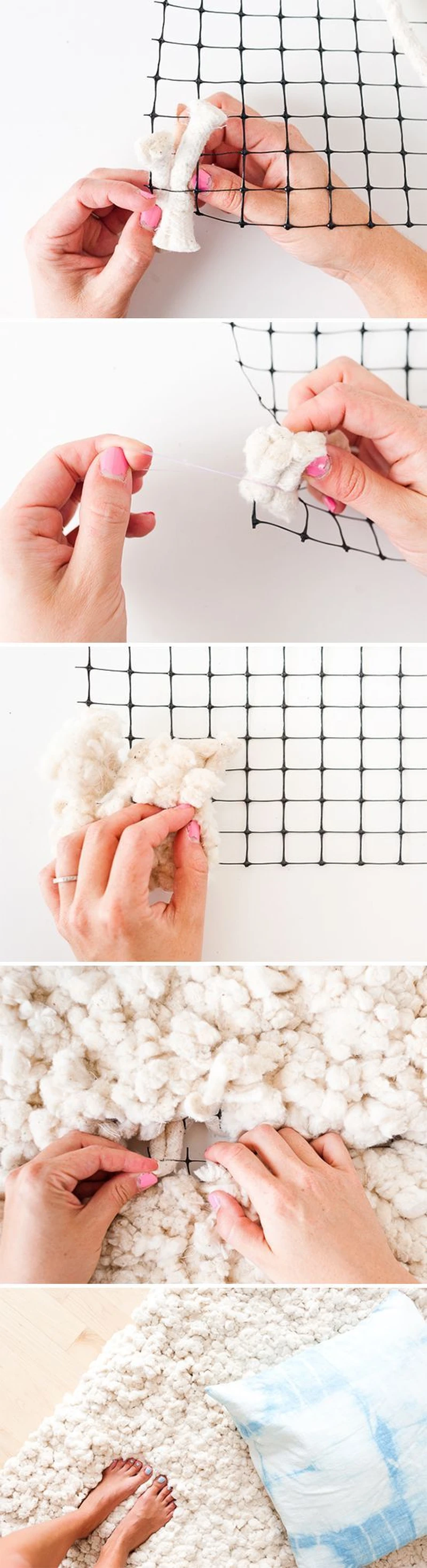 DIY- frotowy dywanik