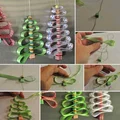 Choinka z wstążki - diy