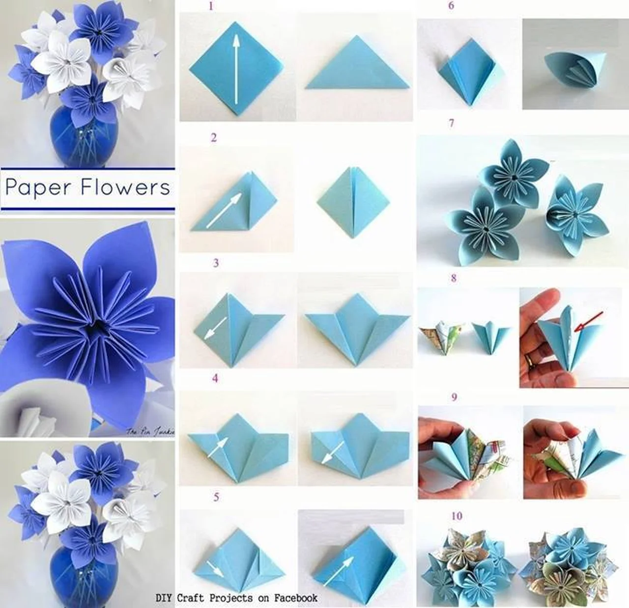 Kwiaty z papieru - zrób to sama