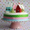 Torcik z domkami