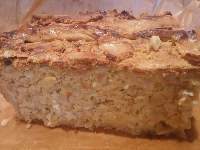 Zapiekanka ziemniaczana z kaszą gryczaną i jęczmienną