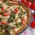 Tarta z kurczakiem i brokułem