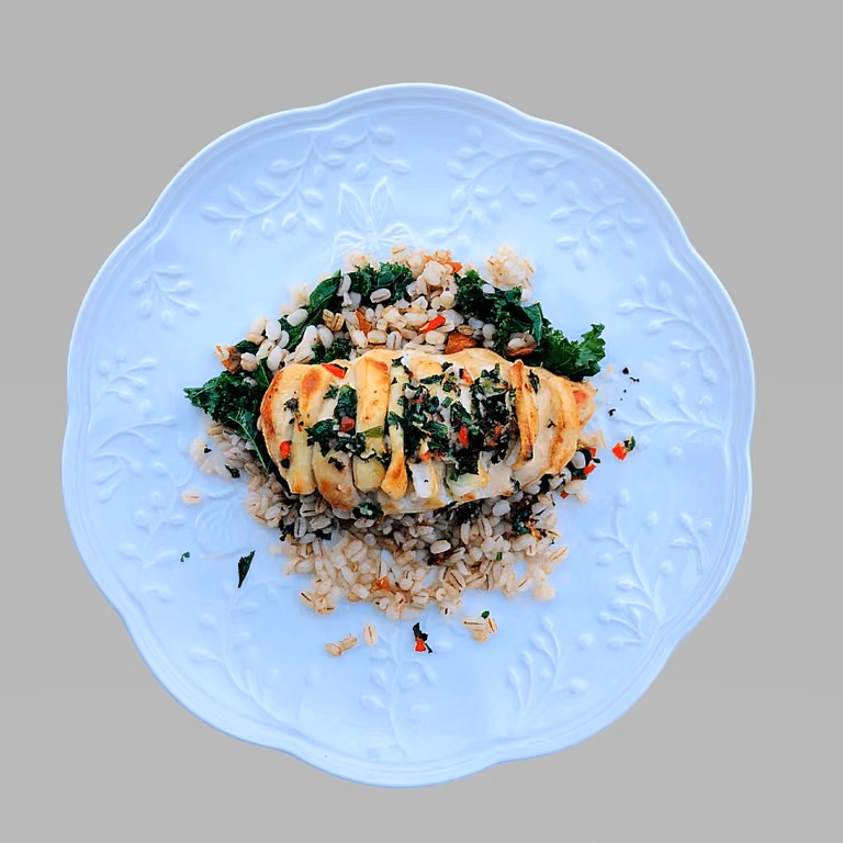 Filety hasselback z kozim serem