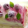 Waniliowe parfait z malinami