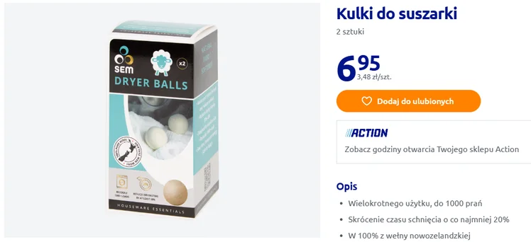 Zdjęcie Te kulki z Action to gadżet, które powinna znać każda kobieta! Przyśpieszą suszenie prania aż o 20%, a ubrania miękkie jak chmurka #1