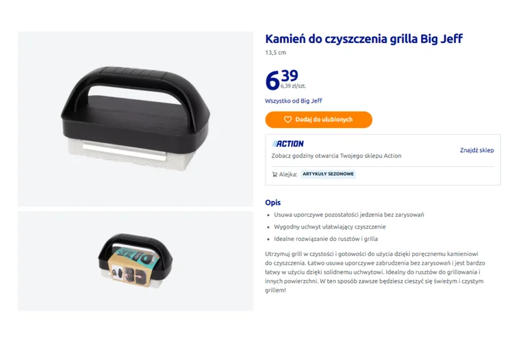 Zdjęcie Ten kamień z Action za 6 zł to król grillowania! Koniec z zaschniętym tłuszczem i przypaleniami - szybko i bez rys #1