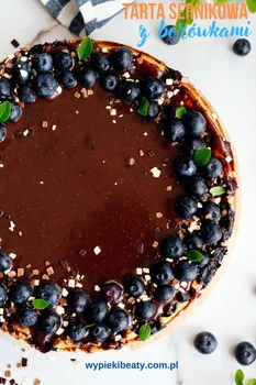 Tarta z serem i borówkami