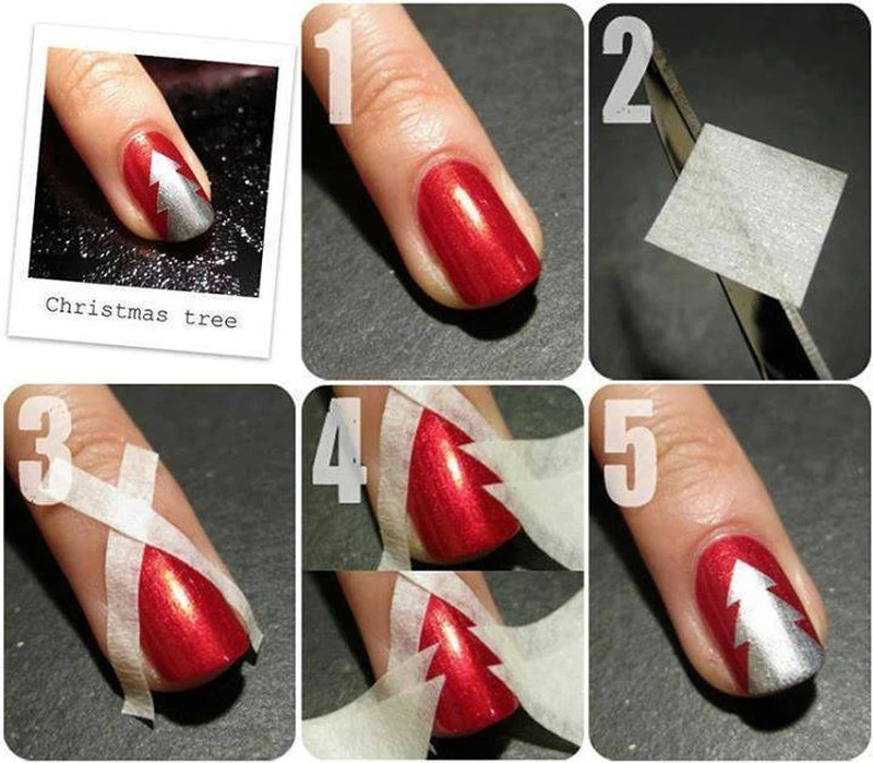 Manicure wersja Świąteczna