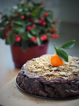 Keto ciasto czekoladowo – mandarynkowe (Paleo, LowCarb)