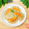Pierogi z kaszanką i jabłkami duszonymi w cydrze