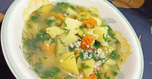Zupa krupnik " WIOSENNY "