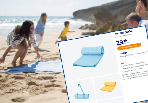 Ten nowy koc z Action robi furorę na plażach! Nie faluje na wietrze i zero piachu