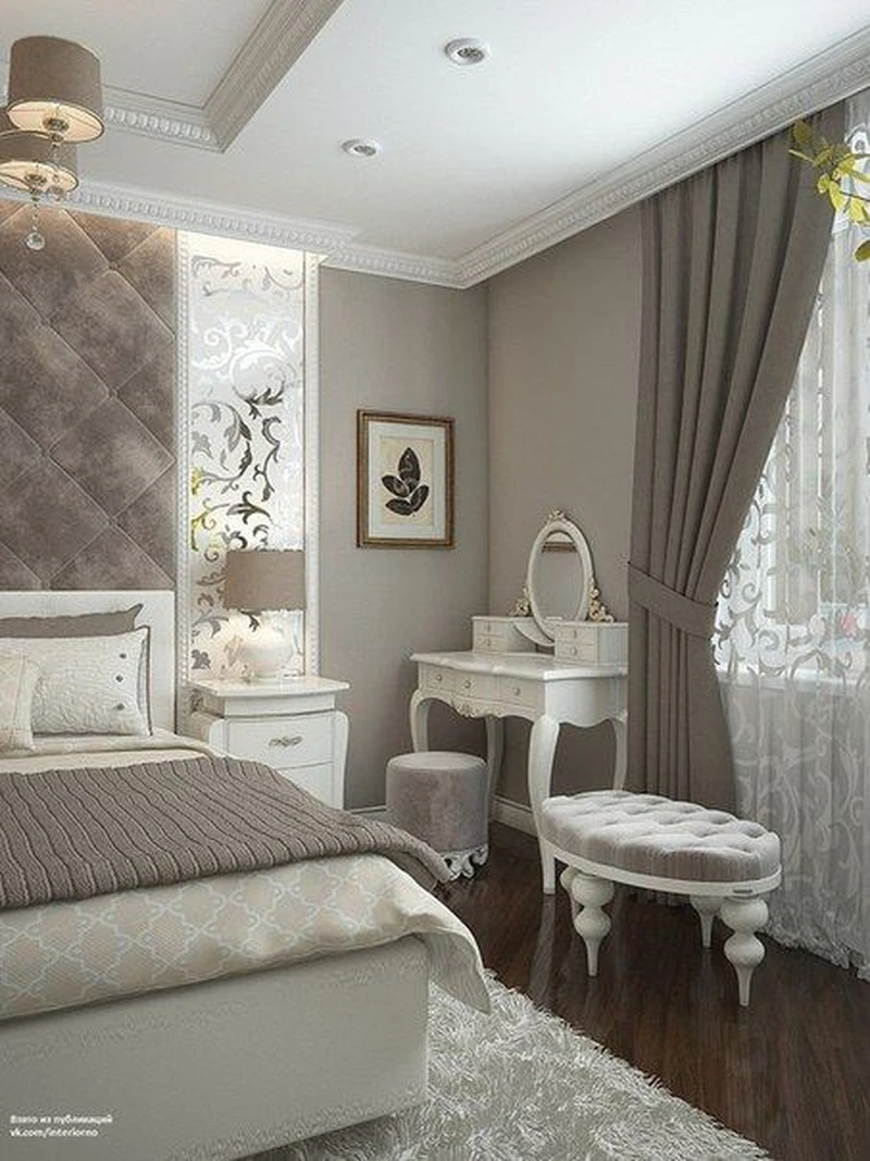 Sypialnia glamour