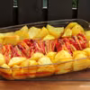 Schab pieczony z papryką i ziemniakami