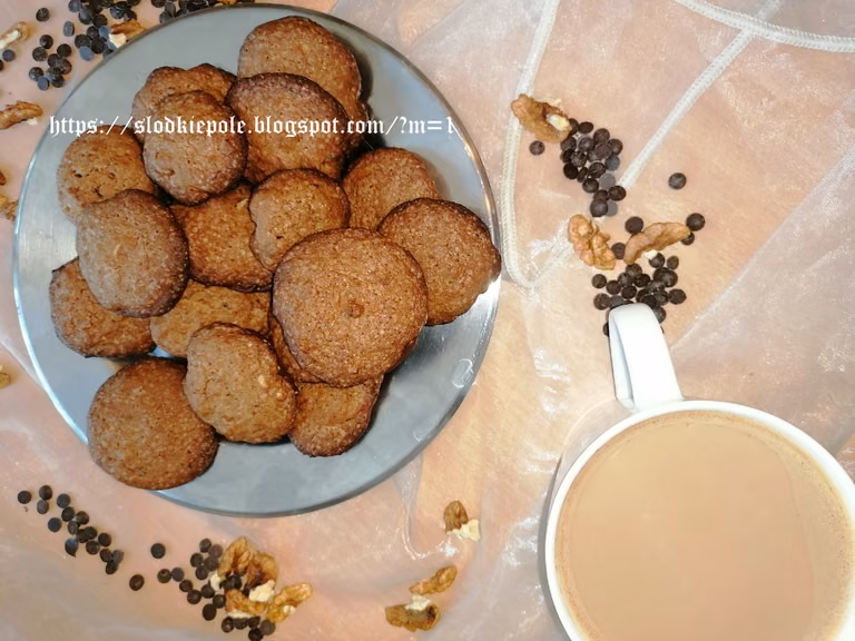 Ciasteczka z nutellą i orzechami