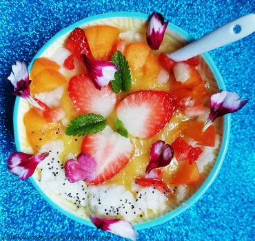 Smothie Ananas+mango+płatki ryżowe
