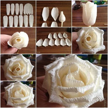 Róże z papieru