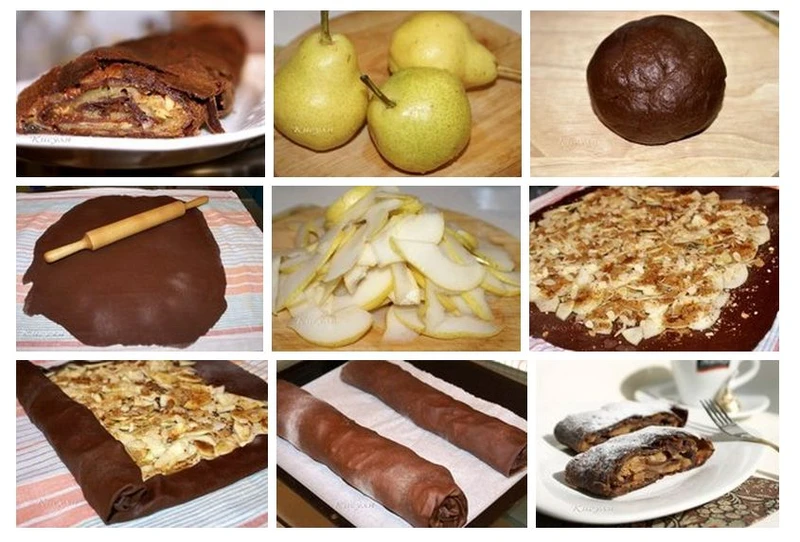 Czekoladowy strudel jabłkowy