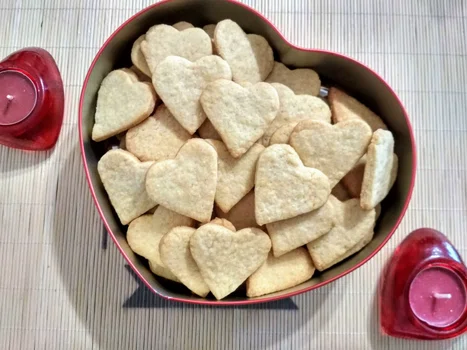 Kruche serduszka maślane