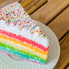 Tęczowy tort
