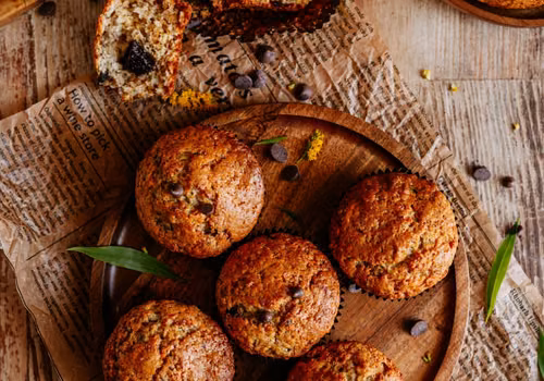 Bananowe muffiny z czekoladą
