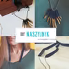 DIY Naszyjnik ze wstążki i rzemyka