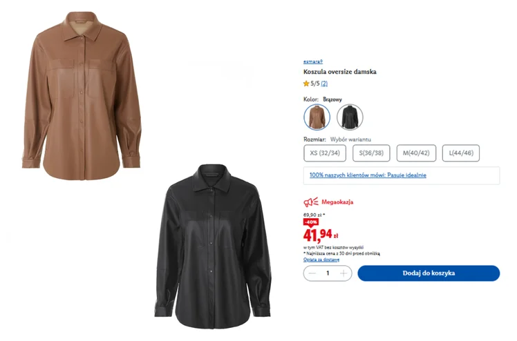 Zdjęcie Ta koszula z Lidla za 41 zł to hit wiosny 2026! Luźny, ale kobiecy fason, materiał robi robotę - idealna na sezon przejściowy jako kurtka #1