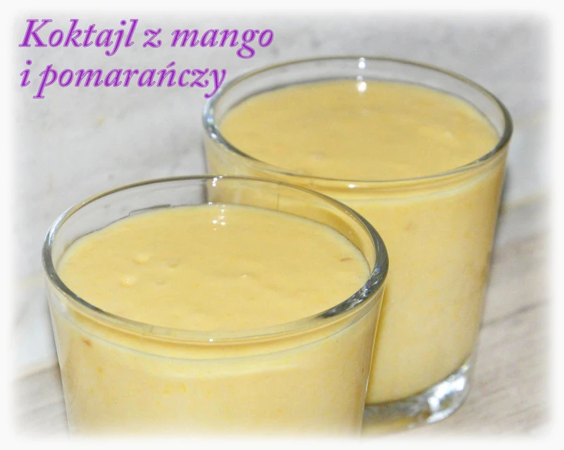 Koktajl z mango i pomarańczy