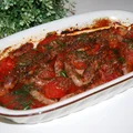 Biała kiełbasa w pomidorach