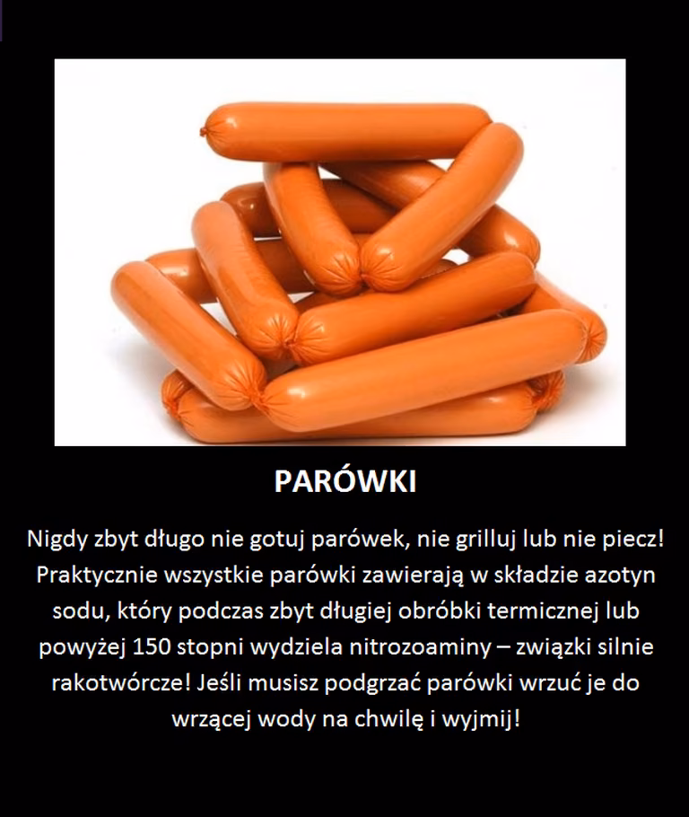 Nie rób tego z parówkami!