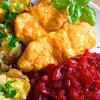 Pieczone kotleciki Szu Szu z miażdżonymi młodymi ziemniakami FIT