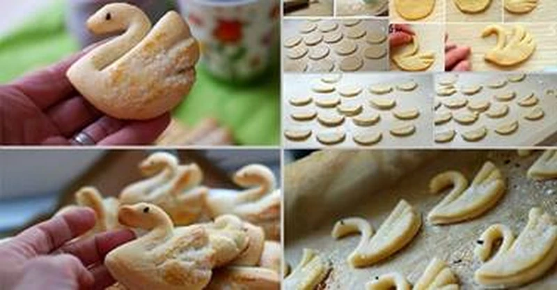 Ciasteczka w kształcie łabędzia