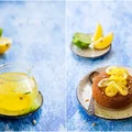 Ciasto sezamowe z syropem z limoncello