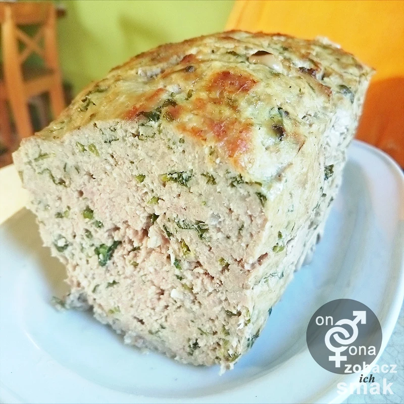 pieczeń z boczku z natką pietruszki