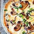 Tarta wiejska z pieczarkami
