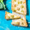 Krucha Tarta Z Kokosowym Budyniem I Rabarbarem
