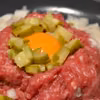 Smaczny tatar wołowy