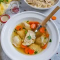 Zupa  z karpia z pierożkami