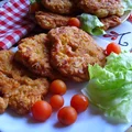 Naleśnikowe placuszki z szynką, serem i innymi dodatkami a'la pizzerinki.